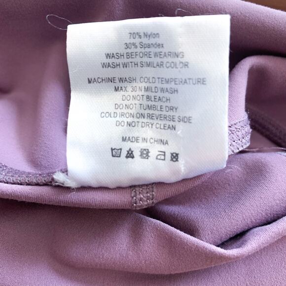 Zyia Athletic Stretch Legging in Purple Mauve Size 6-8 - Picture 11 of 11